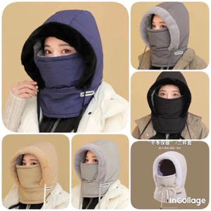 Mũ phao đi xe máy cho nam nữ dày dặn giữ ấm mùa đông