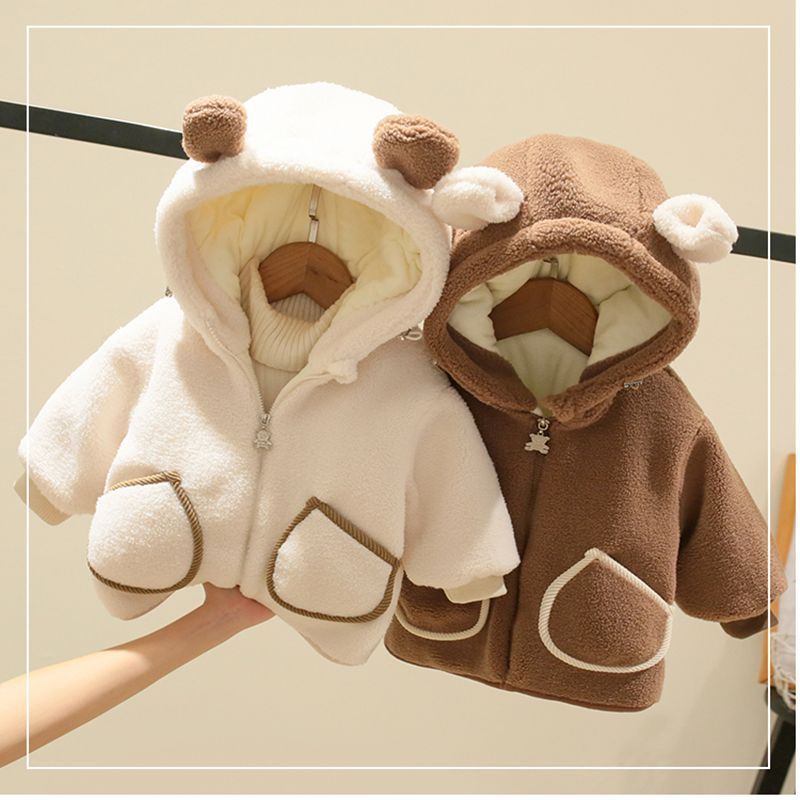 Áo khoác lông cừu cho bé trai bé gái, Áo khoác mùa đông cho bé trai bé gái WINTER NUGGAP