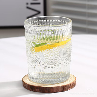 Ly thuỷ tinh/ Cốc thuỷ tinh hoạ tiết mặt trời dung tích 30l và 360ml chịu nhiệt tốt