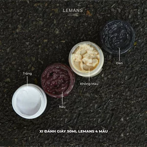 Xi 50ml đánh giày LeMans Leather Cream 4 màu bảo dưỡng, phục hồi cho đồ da