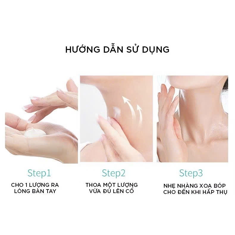 Kem Săn Chắc Vùng Cổ chống nhăn làm đẹp da cổ làm mờ vết nhăn cổ Dưỡng ẩm và làm trắng da cổ 110g