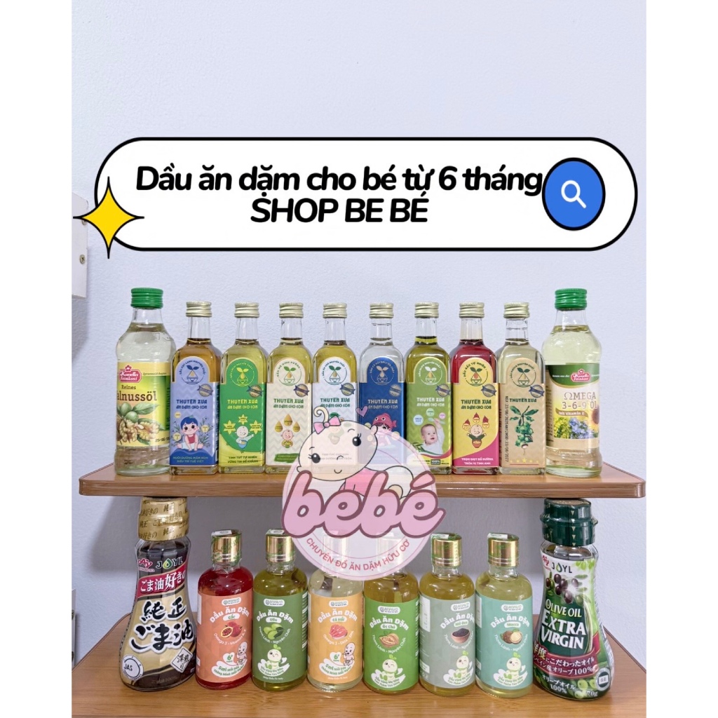 Dầu ăn dặm, nước mắm, nước tương ăn dặm Thuyền Xưa cho bé từ 6 tháng tuổi