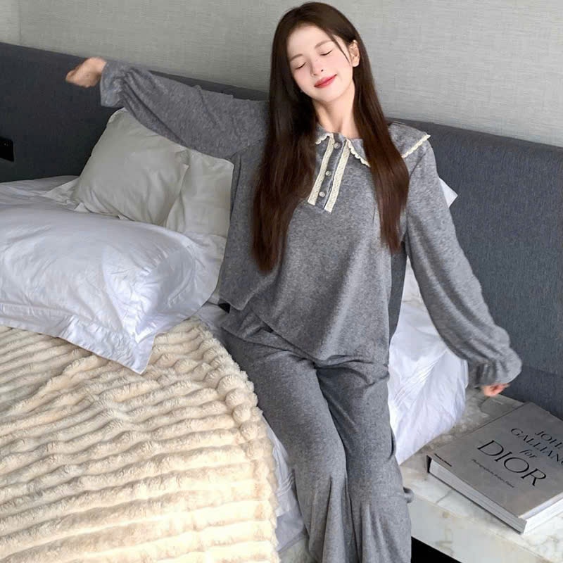 2026. [BỘ NGỦ GẤU XOÈ] Sét chất len lông thỏ phối ren viền bèo. Đủ size SMLXL 40kg- 70kg