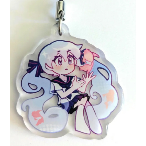 Móc khóa (Charm) Điện thoại Acrylic Hatsune Miku Vocaloid kiểu Chibi