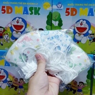 Combo 60 chiếc Khẩu trang y tế Kids cho bé từ 1 tới 5 tuổi 5D Mask hồng phát