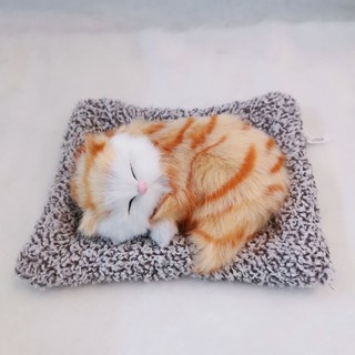 Gấu Bông Mèo Nằm Ngủ Trên Thảm Có Phát Tiếng Kêu Dễ Thương Làm Quà Tặng Cho Bé,Trẻ Em,Bạn Trai Gái Ngày Sinh Nhật