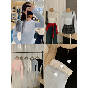 𝐖𝐆𝐖𝐄|Áo Thun Nữ Dáng Ngắn CK Style – Form Ôm Tôn Dáng – 5 Màu Basic – Sexy Cá Tính – W8167