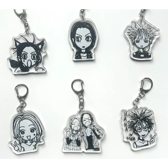 Móc khóa Acrylic NANA, Móc khóa NANA hai mặt, Nana Osaki, Nobuo Terashima, Nana Komatsu, Takumi Ichinose, Ren Honjo