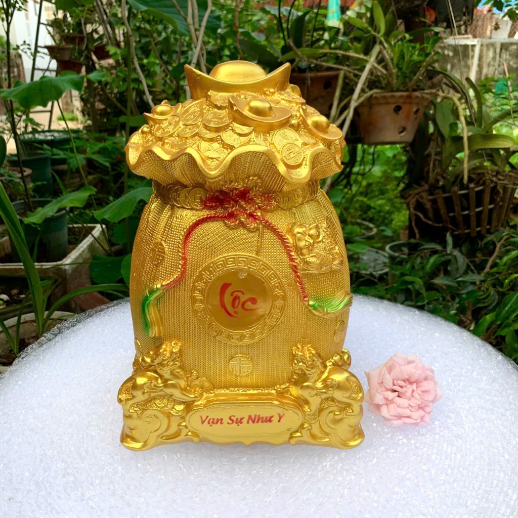 Ống tiết kiệm Hũ Vàng Tài Lộc phong thủy size to,heo đất tiết kiệm tài lộc quà tặng trang trí LĐ8