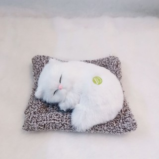 Gấu Bông Mèo Nằm Ngủ Trên Thảm Có Phát Tiếng Kêu Dễ Thương Làm Quà Tặng Cho Bé,Trẻ Em,Bạn Trai Gái Ngày Sinh Nhật