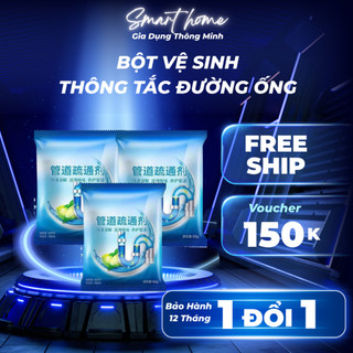 Combo 10 gói bột vệ sinh đường ống, làm sạch đường ống hiệu quả, đánh bay mùi hôi thối mất vệ sinh
