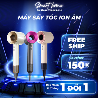 Máy sấy tóc ion âm công suất lớn, 2 chiều nóng lạnh, 3 chế độ sấy, tặng kèm đầu sấy tiện lợi