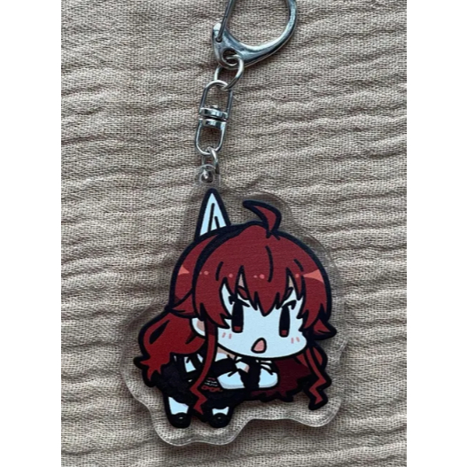 Móc khóa Acrylic Mushoku Tensei, Móc khóa hai mặt, Rudeus Greyrat, Roxy Migurdia, Móc khóa Mushoku Tensei
