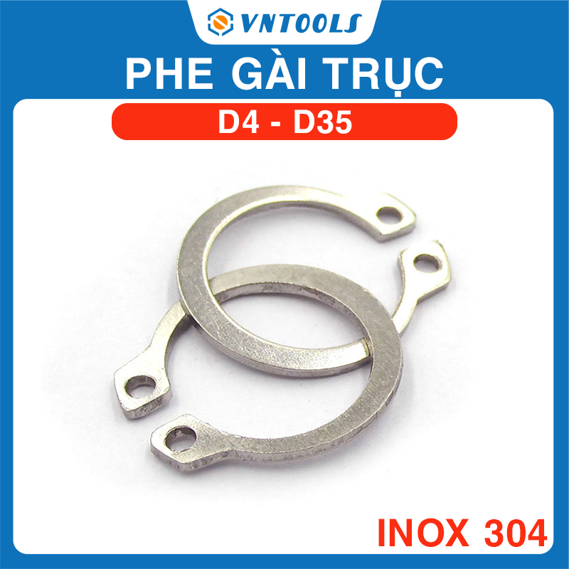 Phanh Trục Inox 304, Phe Gài Trục, Vòng Phe | Phi 3 - 35mm | Shopee ...