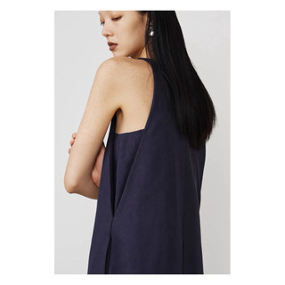 Sarah Dress /By Cor/ Đầm Linen cổ yếm xẻ trước