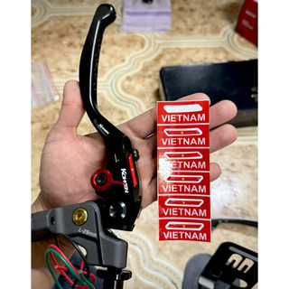 Tem Sticker Nhựa Nổi Phản Quang Cờ Việt Nam Dán Tay Côn/Cùm Red Leo/Tay Côn Kohken/Cùm Tăng - Trái/Phải |SGDC - 1 Tem|
