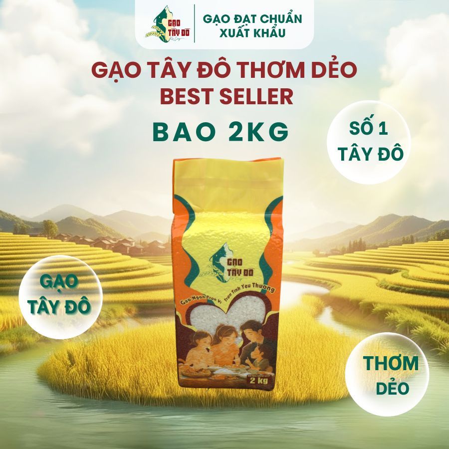 Gạo ST25 Tây Đô Kim Cương 2kg/5kg/10kg - Gạo Ngon Thơm Dẻo, Cơm Mềm, Ngọt Tự Nhiên [ST00]