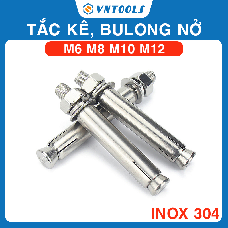 Tắc Kê Inox, Bu Lông Nở Inox 304 | Size M6, M8, M10, M12 Hàng Loại 1 ...