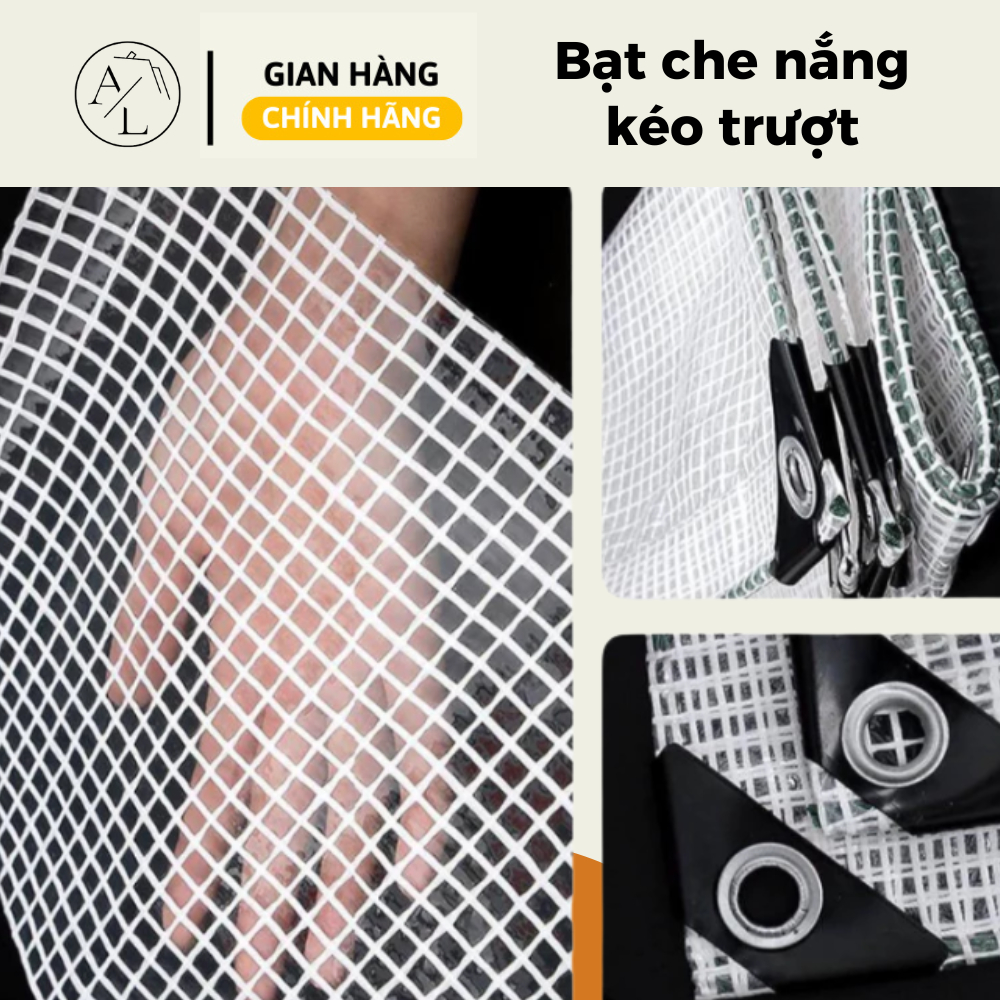 Bạt Nhựa Che Mưa Nắng, Bạt Trong Suốt Cao Cấp Siêu Bền Che Sân Vườn Chắn Gió Lấy Ánh Sáng Tự Nhiên - Đóng Khoen A0