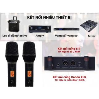 Micro Không Dây AT-2023 Karaoke Gia Đình, Quán Hát, Loại Bỏ Tạp Âm, Chống Hú, Hát Nhẹ, Rít Hoạt Động Bền Bỉ