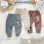 Set 3-5 Quần Zip Lông Thu Đông Cho Bé Sơ Sinh 5-15kg - Vải Zip Lông Phối Họa Tiết QZIL02 Đậu Đậu Store