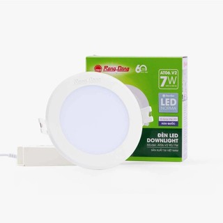 Đèn Led Downlight 90/7W Chính Hãng Rạng Đông, Đèn Âm Trần Mã AT06-V2 AT06-V2 Đế Nhựa - Senvangvn