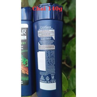 Combo 3 Chai Dầu gội đầu Clear Men sạch gàu chai 140g hương Phong Lữ & Gỗ Đàn Hương - Hàng khuyến mãi