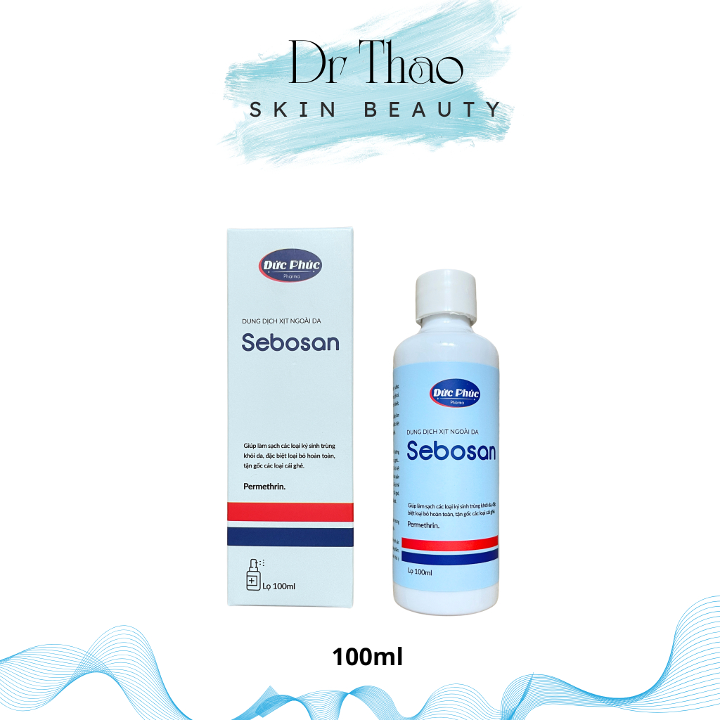 Dung dịch xịt- thoa ngoài da sạch KST Sebosan 100ml, 150ml, 15g ...