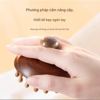 Lược Gỗ Massage Đầu Giúp Ngủ Ngon Thư Giãn Giảm Mệt Mỏi Thúc Đẩy Tuần Hoàn Máu Dùng Cho Cả Tóc Ướt Và Khô - Lược Gỗ L1
