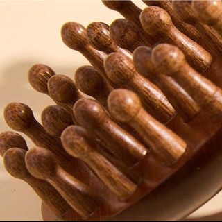 Lược Gỗ Massage Đầu Giúp Ngủ Ngon Thư Giãn Giảm Mệt Mỏi Thúc Đẩy Tuần Hoàn Máu Dùng Cho Cả Tóc Ướt Và Khô - Lược Gỗ L1