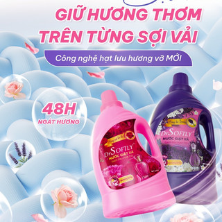 [ 3,2kg] Nước giặt xả DrSoftly 5in1 siêu đậm đặc, sạch sâu, lưu hương lâu, phù hợp cho cả gia đình