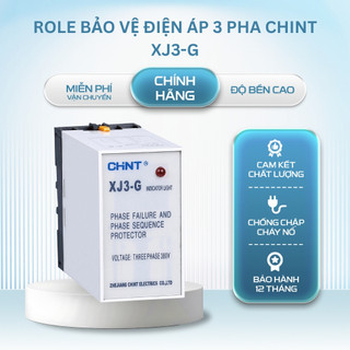 Bộ Bảo Vệ Chống Mất Pha Chint- XJ3-G, Role Bảo Vệ Điện Áp 3 Pha Chint XJ3-G