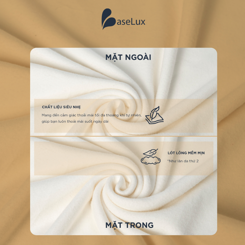 Áo thun tay dài Baselux áo giữ nhiệt công nghệ Heattech, Áo thun nam tay dài chất cotton mềm mịn, basic cao cấp