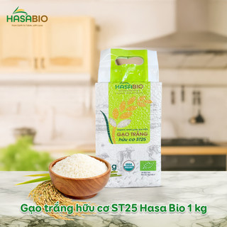 Gạo trắng hữu cơ ST25 Hasabio