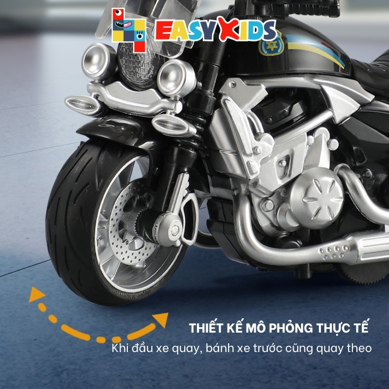 Mô Hình Xe Moto Hợp Kim Có Âm Thanh Ánh Sáng Tỷ Lệ 1:12