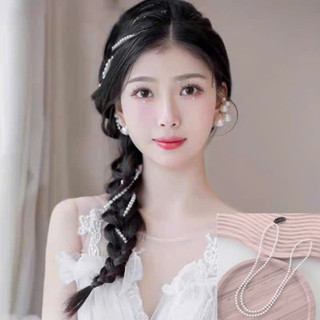 Kẹp tóc dây trai dài 60CM, phím kẹp tóc trang điểm điệu đà cho nàng Chồi accessories K459