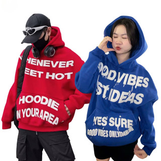 Áo Hoodie Chui Form Rộng Nam Nữ Unisex Local Brand in chữ Nổi GOOD VIBES chống nắng thu đông dài tay - SSL