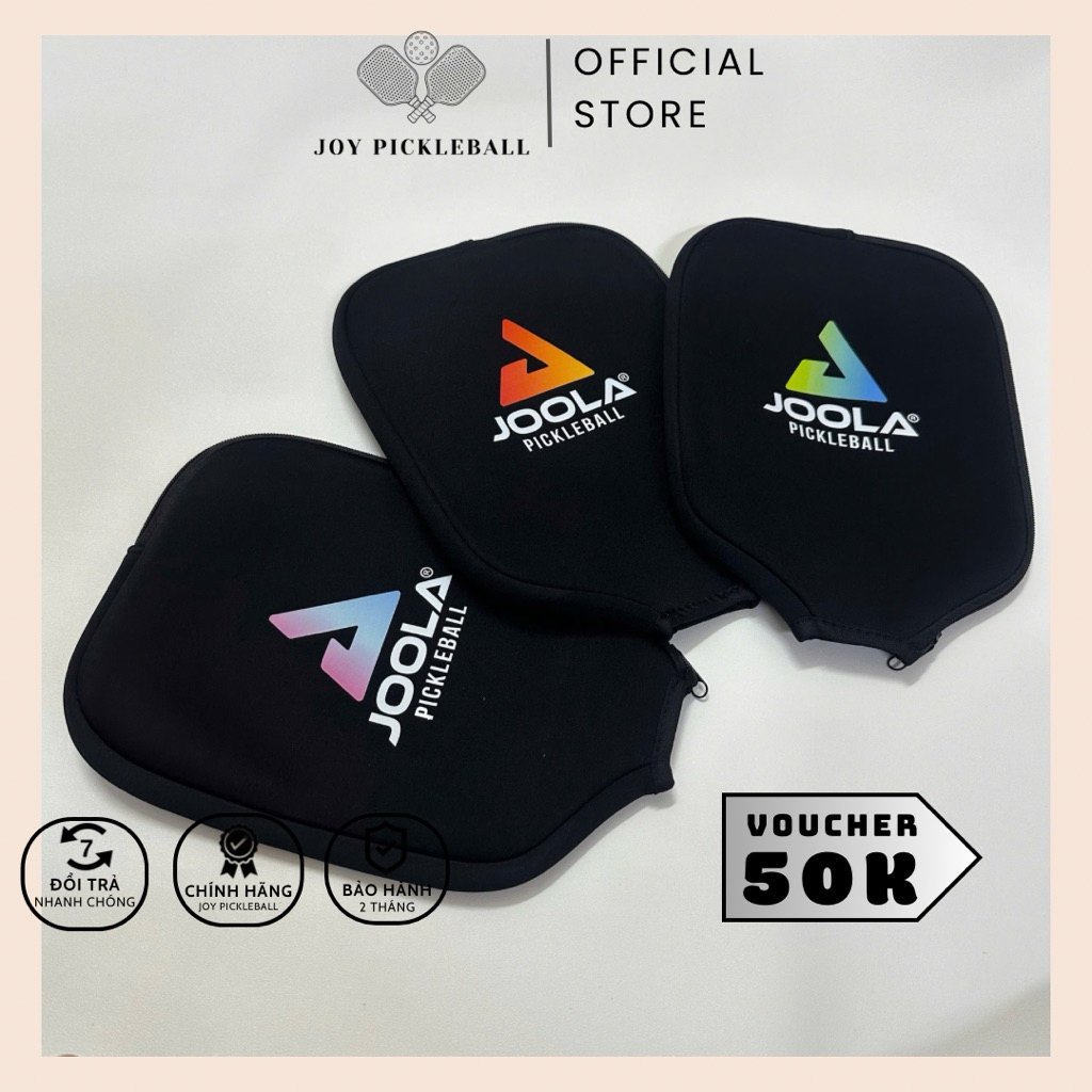 [Hoả Tốc] Bao Vợt PICKLEBALL 𝐉𝐎𝐎𝐋𝐀 logo Ombre - bảo vệ mặt vợt, bao vợt 3 lớp, khoá kéo mềm mịn êm, 3 màu