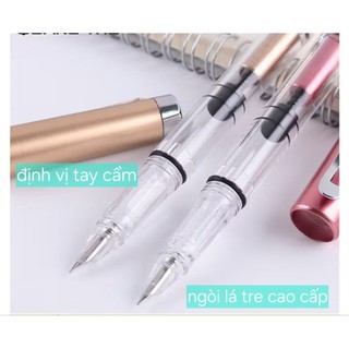 Bút máy luyện chữ T09-ngòi kim tinh lá tre, nét thanh đậm, không rỉ siêu bền