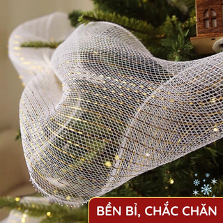 Dây Ruy Băng Trang Trí Noel – Chất Liệu Đẹp Làm Vòng Nguyệt Quế & Phụ Kiện Decor Giáng Sinh Nhà Cửa
