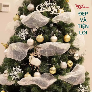 Dây Ruy Băng Trang Trí Noel – Chất Liệu Đẹp Làm Vòng Nguyệt Quế & Phụ Kiện Decor Giáng Sinh Nhà Cửa