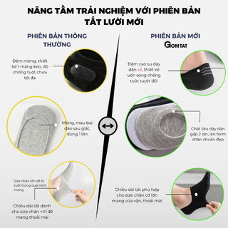 [LIVE] Combo 5 đôi tất lười nam chống tuột gót GOMTAT chất cotton thoáng mát cho mùa hè - MIA-180423-CB5