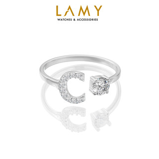 Nhẫn bạc nữ LAMY C Initial Ring Silver 8270 - Nhẫn bạc ta cao cấp