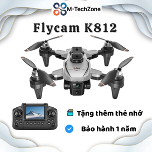 Flycam K812 Pro Max, Máy Bay Điều Khiển Có Tay Cầm Màn Hình, Drone Định Vị GPS Tự Động Quay Về