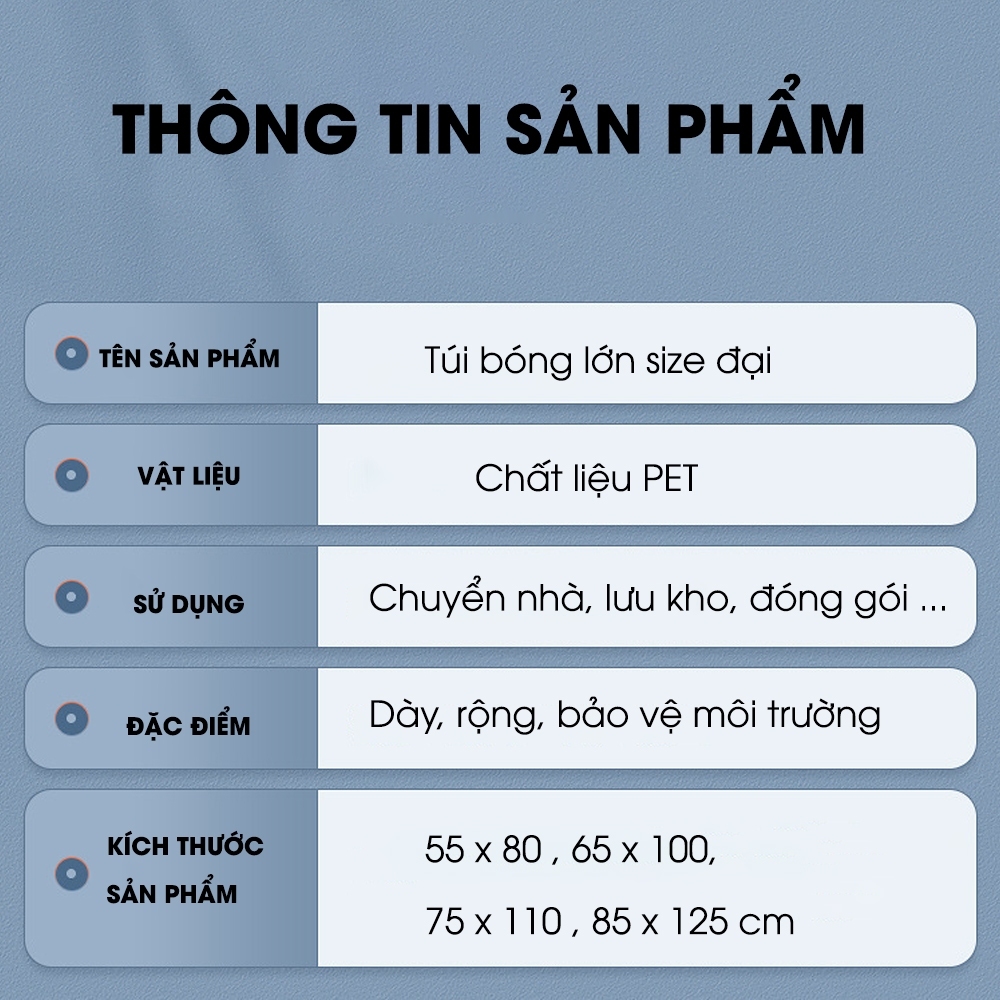 Túi Nilon 2 Quai Siêu Dai & Dày (Combo 10 Cái) - Bóng Bền, Chịu Lực Tốt - Cho Chuyển Nhà, Gói Hàng & Lưu Trữ