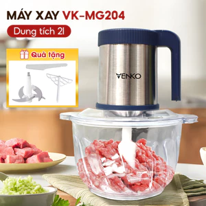 Máy Xay Thịt Cua Venko 400W MG204 - Tự Động Đa Chức Năng Có Thể Cắt Thái Rau Củ Quả Dễ Dàng Tháo Rời Vệ Sinh