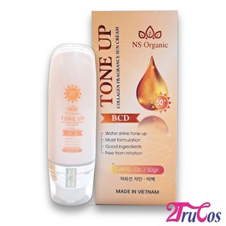 Kem chống nắng NS Organic Collagen BCD Tone Up Sun Cream SPF50+ PA++++ 50ml bật tông sáng da 2Trucos