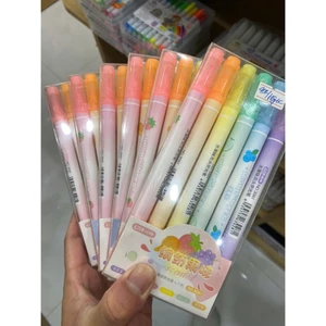 Bút dạ quang RUI No 3061 / hai đầu / có mùi hương trái cây - Bút nhớ dòng