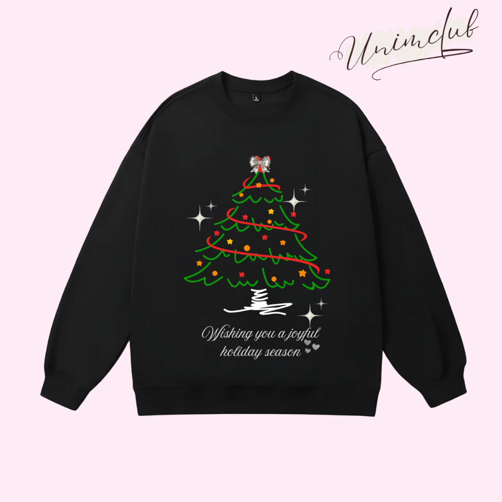 [Hoả Tốc HN] Áo Noel Giáng Sinh Sweater Merry Christmas Dài Tay Chất Liệu Nỉ Chân Cua 370GSM Premium Form Dáng Rộng