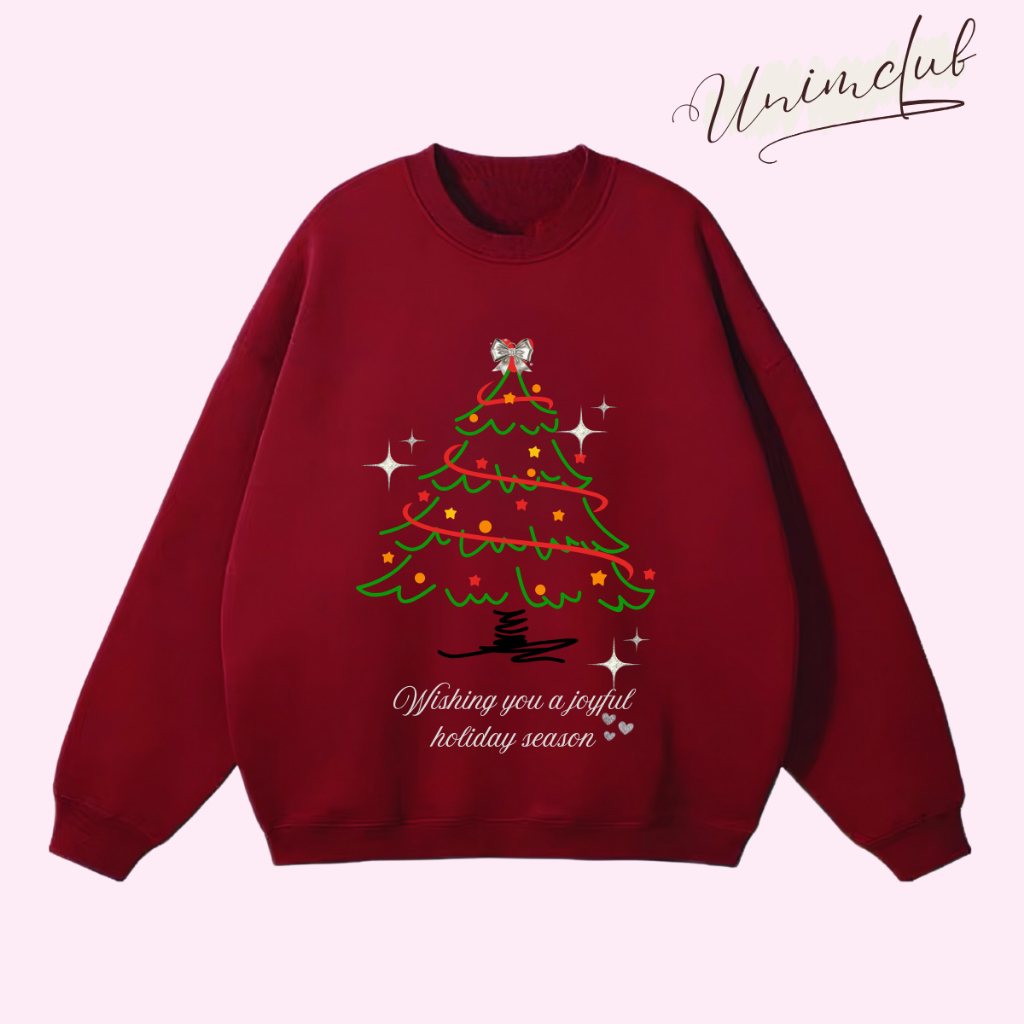 [Hoả Tốc HN] Áo Noel Giáng Sinh Sweater Merry Christmas Dài Tay Chất Liệu Nỉ Chân Cua 370GSM Premium Form Dáng Rộng